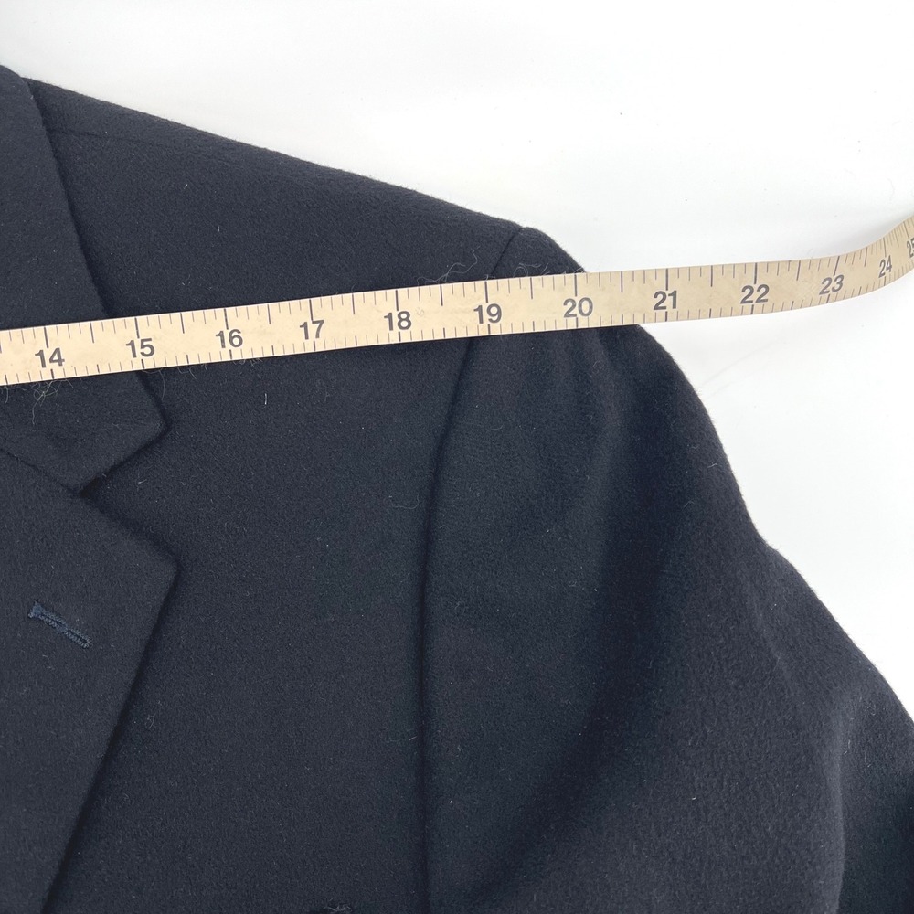 Club Room Men's Black Wool Silk Cashmere Blend Blazer Jacket - Picture 9 of 12